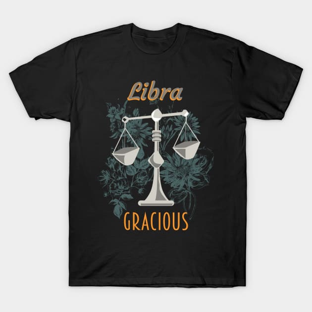 Zodiac sign Libra T-Shirt by Foxxy Merch